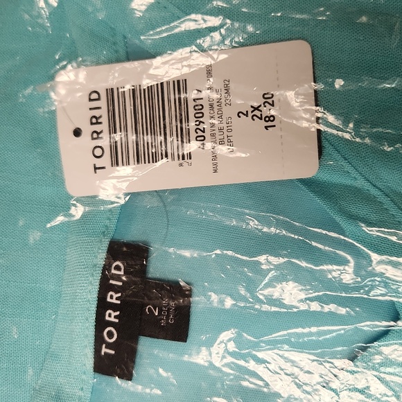 ❤️NWT VINTAGE TORRID SWIM COVER UP - V NECK - LINED BEACH DRESS PLUS SIZE - Picture 4 of 13